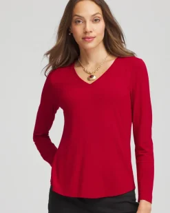 Touch of Cool™ V-Neck Layering Tee
