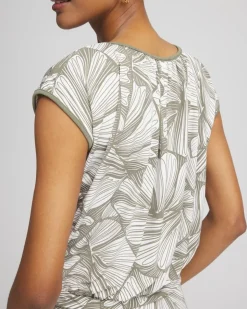 Travelers™ Abstract Leaf Print Knit Top