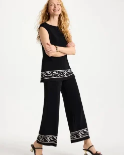 Travelers™ Abstract Zebra Cropped Pants