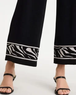 Travelers™ Abstract Zebra Cropped Pants