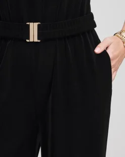 Travelers™ Belted Velvet Jumpsuit