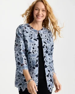 Travelers™ Collection Contrast Lined Lace Jacket