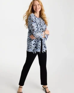 Travelers™ Collection Contrast Lined Lace Jacket