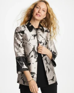 Travelers™ Collection Floral Jacquard Jacket