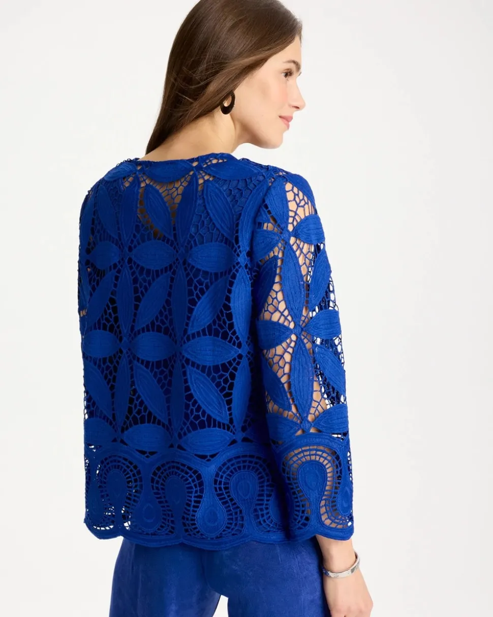 Travelers™ Collection Macramé Lace Jacket
