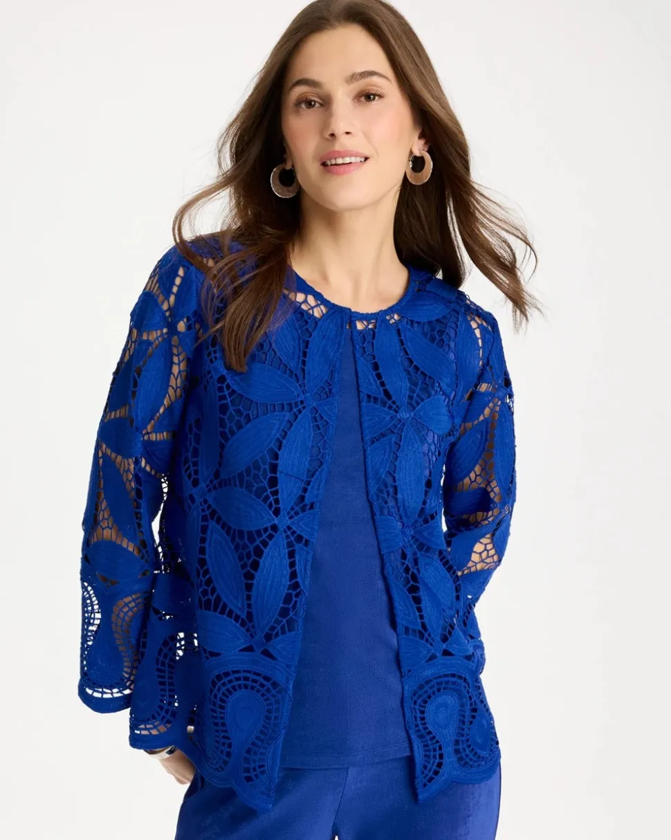 Travelers™ Collection Macramé Lace Jacket