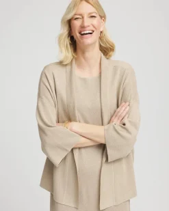 Travelers™ Collection Metallic Knit Cardigan