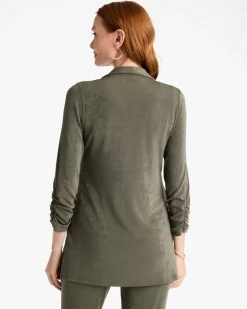 Travelers™ Collection Ruched Elbow Sleeve Jacket
