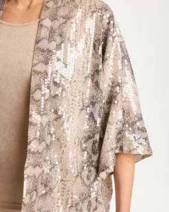 Travelers™ Collection Sequin Animal Print Kimono