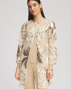 Travelers™ Collection Sequin-Mesh Jacket