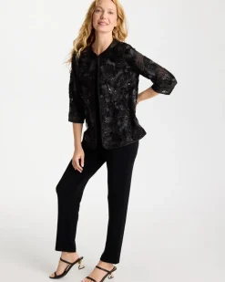 Travelers™ Collection Sequin Mesh Soutache Jacket