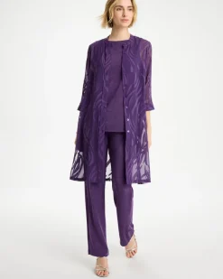 Travelers™ Collection Sheer Jacquard Topper