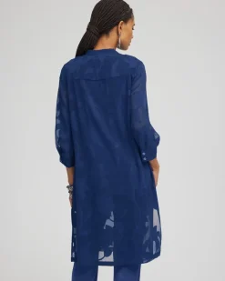 Travelers™ Collection Sheer Jacquard Topper