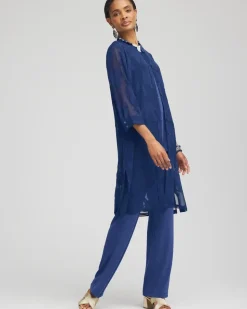 Travelers™ Collection Sheer Jacquard Topper
