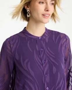 Travelers™ Collection Sheer Jacquard Topper