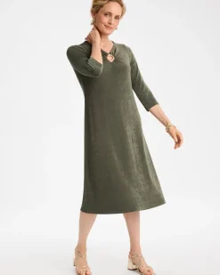Travelers™ Hardware 3/4 Sleeve Dress