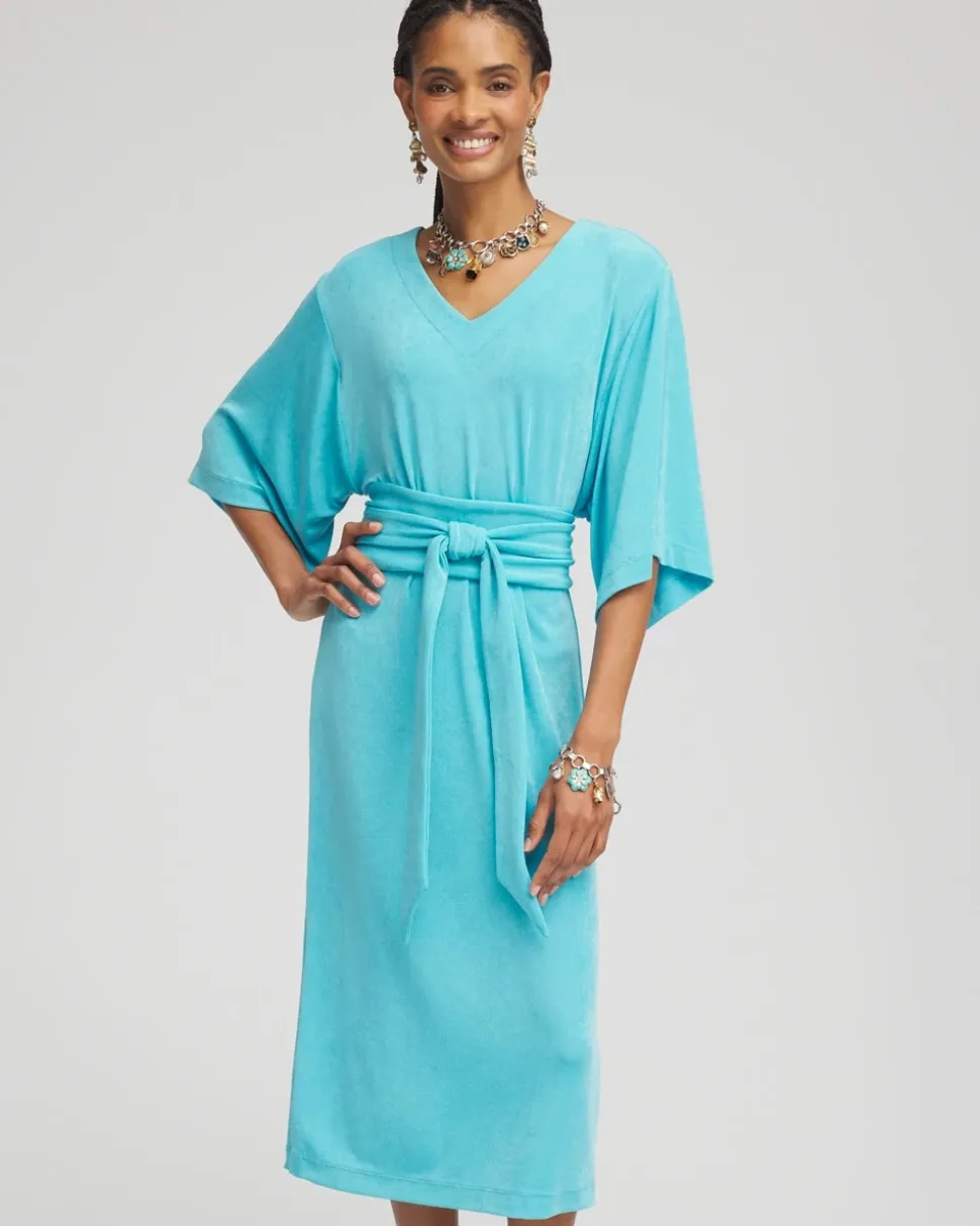 Travelers™ Kimono Sleeved V-Neck Dress