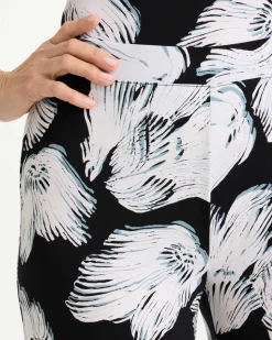 Travelers™ Knit Abstract Floral Cropped Pants