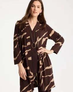 Travelers™ Knit Animal Print Duster Cardigan