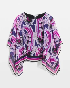 Travelers™ Paisley Chiffon Layered Top
