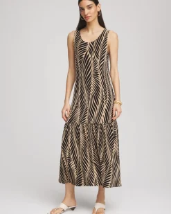 Travelers™ Palm-Frond-Motif Dress