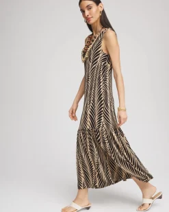 Travelers™ Palm-Frond-Motif Dress