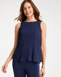 Travelers™ Pleated Chiffon Tank