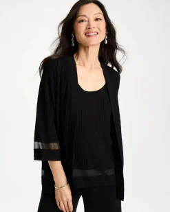 Travelers™ Sheer Stripe Cardigan