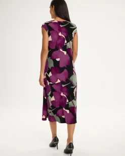 Travelers™ Twist Neck Midi Dress