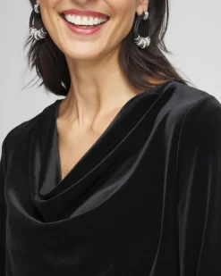 Travelers™ Velvet Cowlneck Top