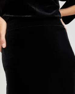 Travelers™ Velvet Midi Skirt