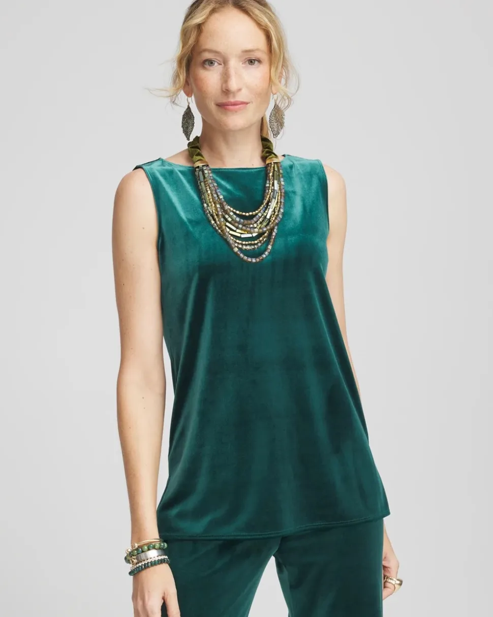 Travelers™ Velvet Side-Slit Tank