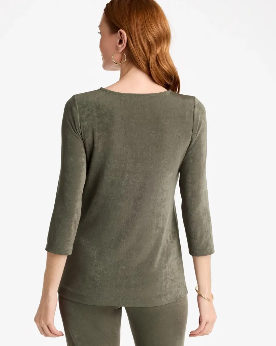 Travelers™ V-Neck 3/4 Sleeve Top