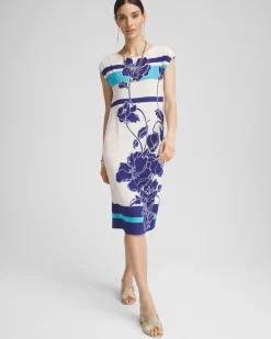 Travelers™ Wildflower Cap-Sleeved Column Dress