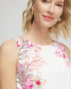 Tropical Floral Bubble Hem Tee