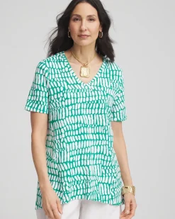 Tropical Short Sleeve Forward-Seam Tee