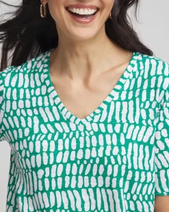 Tropical Short Sleeve Forward-Seam Tee
