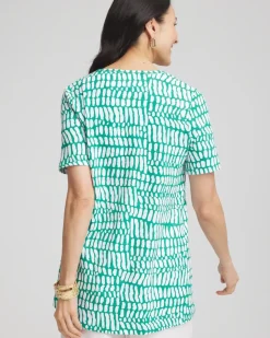 Tropical Short Sleeve Forward-Seam Tee