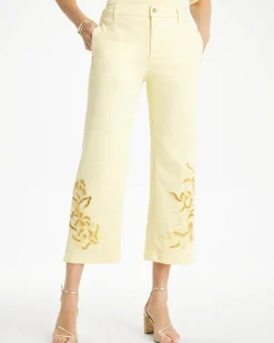Trouser Cutwork Crop Jeans