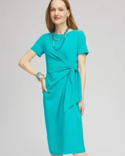 Twist Tie-Front Dress
