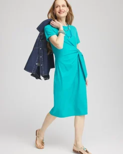 Twist Tie-Front Dress