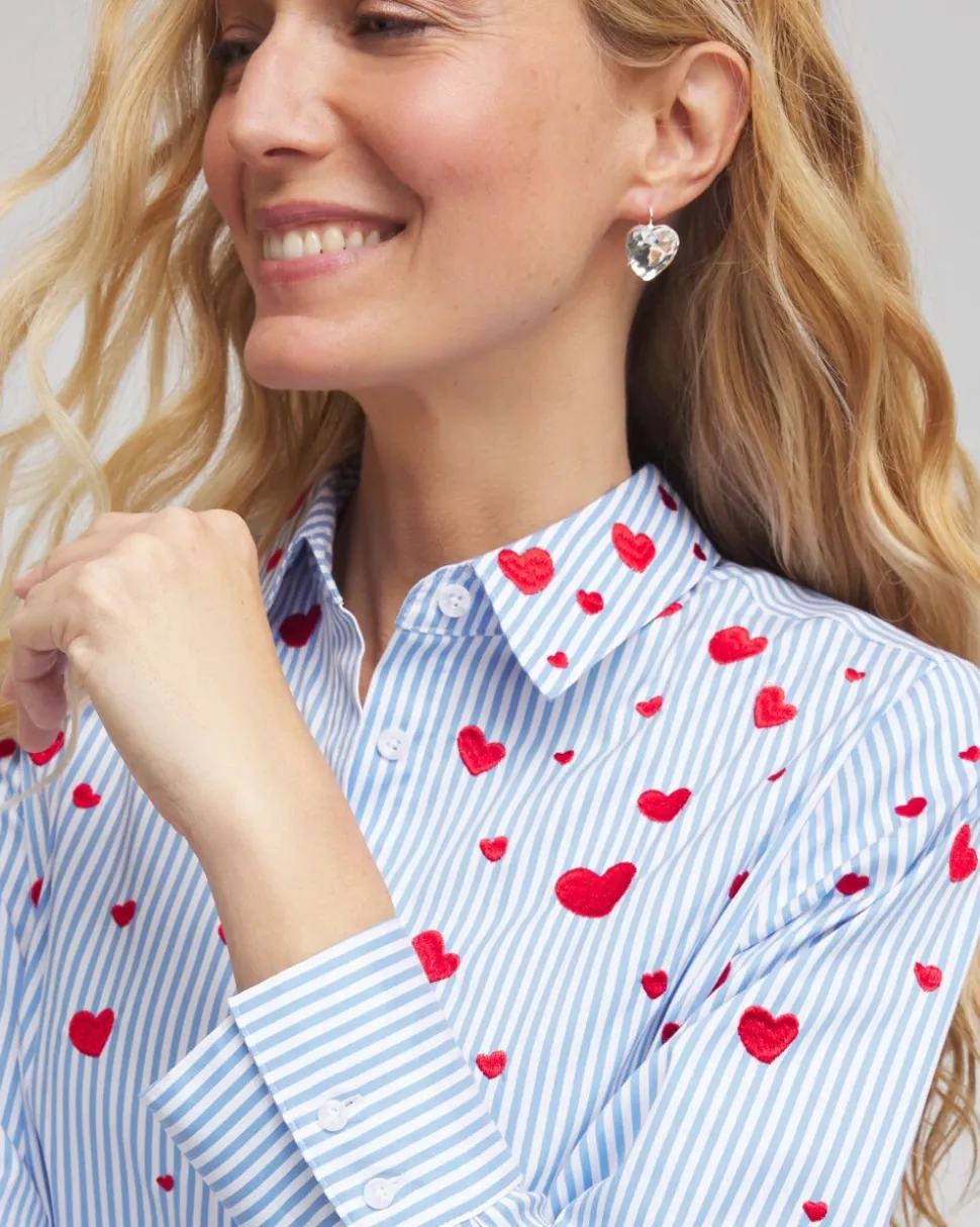 V-Day Striped Poplin Shirt