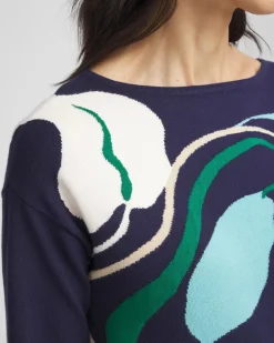 Wildflower Intarsia Pullover