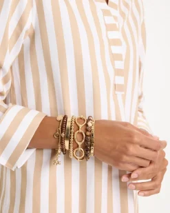 Wooden Charm Stretch Bracelet