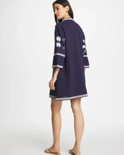 Woven Embroidered Swim Cover-Up