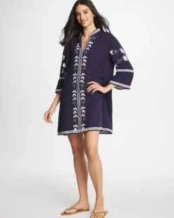Woven Embroidered Swim Cover-Up