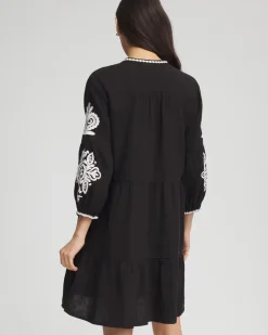 Woven Embroidered Swim Cover-Up