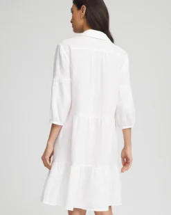 Woven Tiered Swim Cover-Up Dress