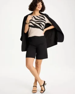 Zebra Pima Elbow Sleeve Tee