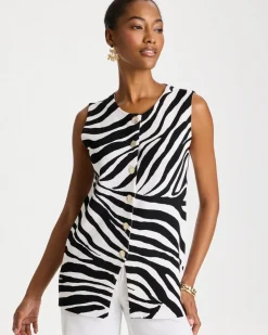 Zebra Refined Crewneck Sweater Vest